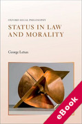Cover of Status in Law and Morality (eBook)
