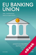 Cover of EU Banking Union: Law, Institutions, and Co-operation (eBook)