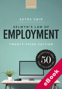 Cover of Selwyn's Law of Employment (eBook)