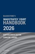 Cover of Blackstone's Magistrates' Court Handbook 2026