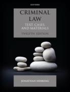Cover of Criminal Law: Text, Cases and Materials