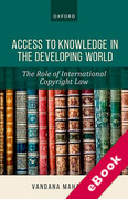 Cover of Access to Knowledge in the Developing World The Role of International Copyright Law (eBook)