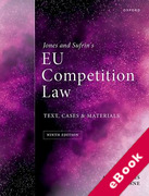 Cover of Jones & Sufrin's EU Competition Law: Text Cases and Materials (eBook)