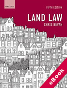 Cover of Land Law (eBook)