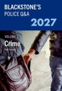 Cover of Blackstone's Police Q&A Volume 1: Crime 2027
