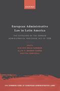 Cover of European Administrative Law in Latin America The Diffusion of the Spanish Administrative Procedure Act of 1958