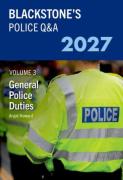 Cover of Blackstone's Police Q&A Volume 3: General Police Duties 2027