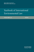 Cover of Yearbook of International Environmental Law: Print Only