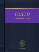 Cover of Fraud: Criminal Law and Procedure Looseleaf