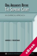 Cover of Oral Arguments Before the Supreme Court: An Empirical Approach (eBook)