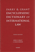 Cover of Parry &#38; Grant Encyclopaedic Dictionary of International Law