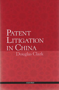Cover of Patent Litigation in China 