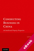 Cover of Conducting Business in China: An Intellectual Property Perspective (eBook)