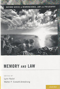 Cover of Memory and Law
