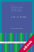 Cover of Law at Work: Studies in Legal Ethnomethods (eBook)