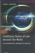 Cover of Codifying Choice of Law Around the World: An International Comparative Analysis