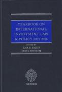 Cover of Yearbook on International Investment Law and Policy 2015-2016