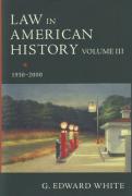 Cover of Law in American History: Volume III - 1930-2000