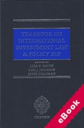 Cover of Yearbook on International Investment Law and Policy 2017 (eBook)