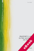 Cover of Property Law in the Society of Equals (eBook)