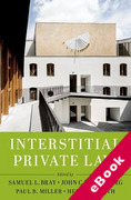 Cover of Interstitial Private Law (eBook)
