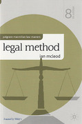 Cover of Palgrave Law Masters: Legal Method