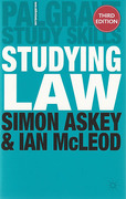 Cover of Studying Law