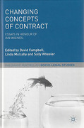 Cover of Changing Concepts of Contract: Essays in Honour of Iain Macneil
