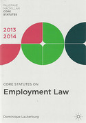 Cover of Core Statutes on Employment Law 2013-2014