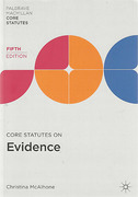 Cover of Core Statutes on Evidence