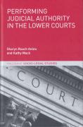 Cover of Performing Judicial Authority in the Lower Courts