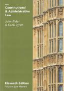 Cover of Palgrave Law Masters: Constitutional and Administrative Law