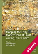 Cover of Mapping the Early Modern Inns of Court: Writing Communities (eBook)