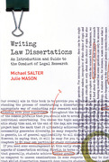Cover of Writing Law Dissertations: An Introduction and Guide to the Conduct of Legal Research