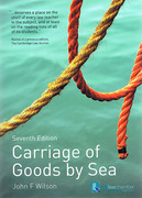 Cover of Carriage of Goods by Sea