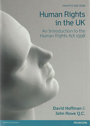 Cover of Human Rights in the UK: An Introduction to the Human Rights Act 1998