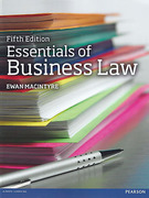 Cover of Essentials of Business Law (MyLawChamber)