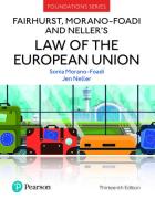 Cover of Fairhurst, Morano-Foadi and Neller's Law of the European Union