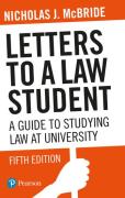Cover of Letters to a Law Student: A Guide to Studying Law at University