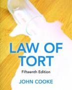 Cover of Law of Tort