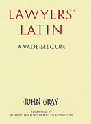 Cover of Lawyers' Latin: A Vade-Mecum