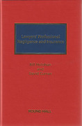Cover of Lawyers Professional Negligence and Insurance