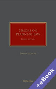 Cover of Simons on Planning Law (Book & eBook Pack)