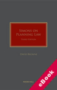 Cover of Simons on Planning Law (eBook)