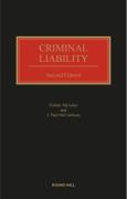 Cover of Criminal Liability