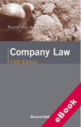 Cover of Round Hall Nutshells: Company Law (eBook)