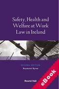 Cover of Safety, Health and Welfare at Work Law in Ireland (eBook)
