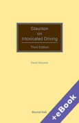 Cover of Staunton on Intoxicated Driving (Book & eBook Pack)
