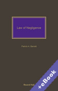Cover of Law of Negligence (Book & eBook Pack)