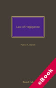Cover of Law of Negligence (eBook)